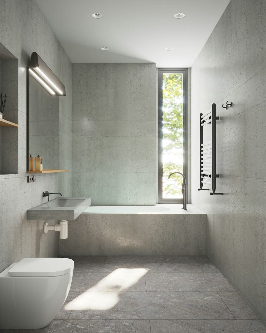 A bathroom with a toilet, sink, and bathtub